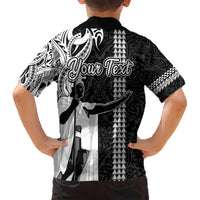 Custom Hawaii Island Hawaiian Shirt Hawaiian King and Kakau Symbols Abstract Shoulder Tattoo LT03 - Polynesian Pride