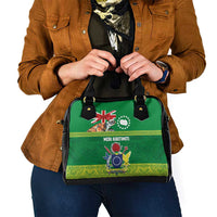 Cook Islands Meri Kiritimiti Shoulder Handbag Christmas Turtle - Cooks Islands Emblems and Polynesian Art Pattern