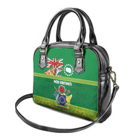 Cook Islands Meri Kiritimiti Shoulder Handbag Christmas Turtle - Cooks Islands Emblems and Polynesian Art Pattern