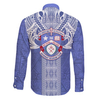 Tonga Apifoou School Family Matching Long Sleeve Bodycon Dress and Hawaiian Shirt Ngatu and Polynesian Pattern LT03 - Polynesian Pride