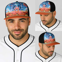 Hawaiian Love-Couple Dolphins and Flamingos Baseball Net Cap LT03 - Polynesian Pride