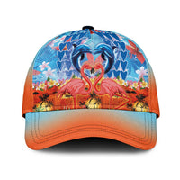 Hawaiian Love-Couple Dolphins and Flamingos Classic Cap LT03 Universal Fit Multicolor - Polynesian Pride