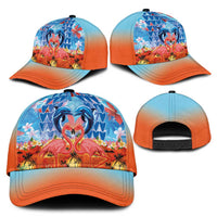Hawaiian Love-Couple Dolphins and Flamingos Classic Cap LT03 - Polynesian Pride