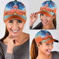 Hawaiian Love-Couple Dolphins and Flamingos Classic Cap LT03 - Polynesian Pride