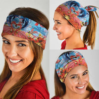 Hawaiian Love-Couple Dolphins and Flamingos Neck Gaiter LT03 - Polynesian Pride