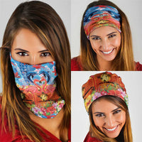 Hawaiian Love-Couple Dolphins and Flamingos Neck Gaiter LT03 - Polynesian Pride