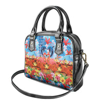Hawaiian Love-Couple Dolphins and Flamingos Shoulder Handbag LT03 - Polynesian Pride