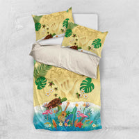 Hawaiian Alohawaii Bedding Set Tropical Plants and Animals on The Beach - Polynesian Pride