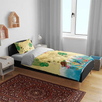 Hawaiian Alohawaii Bedding Set Tropical Plants and Animals on The Beach - Polynesian Pride