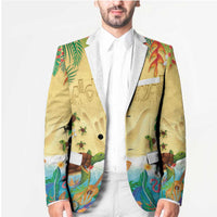 Hawaiian Alohawaii Blazer Tropical Plants and Animals on The Beach - Polynesian Pride