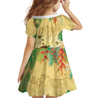 Hawaiian Alohawaii Family Matching Summer Maxi Dress and Hawaiian Shirt Tropical Plants and Animals on The Beach - Polynesian Pride