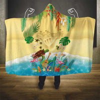Hawaiian Alohawaii Hooded Blanket Tropical Plants and Animals on The Beach LT03 - Polynesian Pride