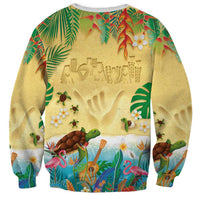 Hawaiian Alohawaii Sweatshirt Tropical Plants and Animals on The Beach LT03 - Polynesian Pride