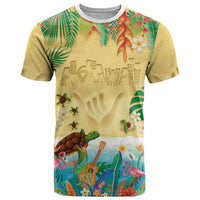Hawaiian Alohawaii T Shirt Tropical Plants and Animals on The Beach LT03 Multicolor - Polynesian Pride