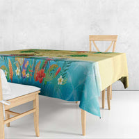 Hawaiian Alohawaii Tablecloth Tropical Plants and Animals on The Beach LT03 - Polynesian Pride