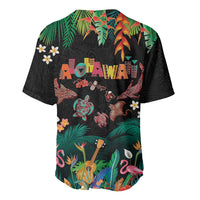 Hawaiian Alohawaii Baseball Jersey Tribal Sea Animals Tattoo and Tropical Plants LT03 - Polynesian Pride