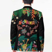 Hawaiian Alohawaii Blazer Tribal Sea Animals Tattoo and Tropical Plants - Polynesian Pride