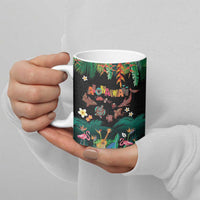 Hawaiian Alohawaii Ceramic Mug Tribal Sea Animals Tattoo and Tropical Plants LT03 - Polynesian Pride