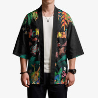 Hawaiian Alohawaii Kimono Tribal Sea Animals Tattoo and Tropical Plants - Polynesian Pride