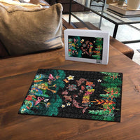 Hawaiian Alohawaii Puzzle Tribal Sea Animals Tattoo and Tropical Plants LT03 - Polynesian Pride