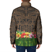 Hawaiian Hula Costume Padded Jacket Tribal Tattoo and Tropical Plants Skirt LT03 - Polynesian Pride