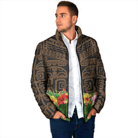 Hawaiian Hula Costume Padded Jacket Tribal Tattoo and Tropical Plants Skirt LT03 - Polynesian Pride
