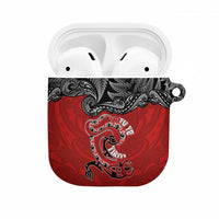 Aotearoa Toitu Te Tiriti AirPods Case Taniwha Tribal Motifs LT03 Multicolor - Polynesian Pride