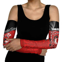 Personalised Aotearoa Toitu Te Tiriti Arm Sleeves Taniwha Tribal Motifs LT03 - Polynesian Pride