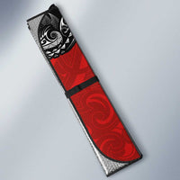 Aotearoa Toitu Te Tiriti Auto Sun Shade Taniwha Tribal Motifs LT03 - Polynesian Pride