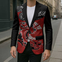 Personalised Aotearoa Toitu Te Tiriti Blazer Taniwha Tribal Motifs LT03 - Polynesian Pride