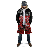 Personalised Aotearoa Toitu Te Tiriti Cloak Taniwha Tribal Motifs LT03 - Polynesian Pride