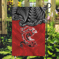 Aotearoa Toitu Te Tiriti Garden Flag Taniwha Tribal Motifs LT03 Garden Flag Multicolor - Polynesian Pride