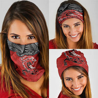 Aotearoa Toitu Te Tiriti Neck Gaiter Taniwha Tribal Motifs LT03 - Polynesian Pride