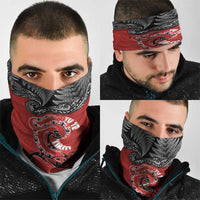 Aotearoa Toitu Te Tiriti Neck Gaiter Taniwha Tribal Motifs LT03 - Polynesian Pride