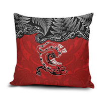 Aotearoa Toitu Te Tiriti Pillow Cover Taniwha Tribal Motifs LT03 Multicolor - Polynesian Pride