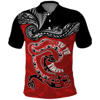 Personalised Aotearoa Toitu Te Tiriti Polo Shirt Taniwha Tribal Motifs LT03 Multicolor - Polynesian Pride