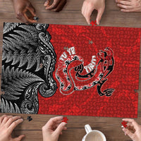 Aotearoa Toitu Te Tiriti Puzzle Taniwha Tribal Motifs LT03 - Polynesian Pride