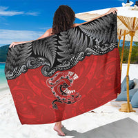 Aotearoa Toitu Te Tiriti Sarong Taniwha Tribal Motifs LT03 One Size 44 x 66 inches Multicolor - Polynesian Pride