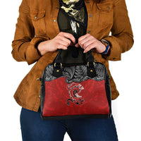Aotearoa Toitu Te Tiriti Shoulder Handbag Taniwha Tribal Motifs LT03 - Polynesian Pride