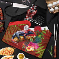 Aotearoa Toitu Te Tiriti Apron Waitangi-Honour The Treaty NZ Tuatara and Plants LT03 Multicolor - Polynesian Pride