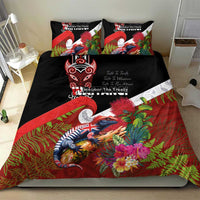 Aotearoa Toitu Te Tiriti Bedding Set Waitangi-Honour The Treaty NZ Tuatara and Plants LT03 - Polynesian Pride