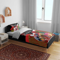 Aotearoa Toitu Te Tiriti Bedding Set Waitangi-Honour The Treaty NZ Tuatara and Plants LT03 - Polynesian Pride