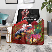 Aotearoa Toitu Te Tiriti Blanket Waitangi-Honour The Treaty NZ Tuatara and Plants LT03 - Polynesian Pride