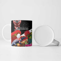 Aotearoa Toitu Te Tiriti Ceramic Mug Waitangi-Honour The Treaty NZ Tuatara and Plants LT03 - Polynesian Pride