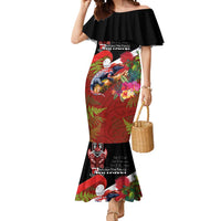 Aotearoa Toitu Te Tiriti Mermaid Dress Waitangi-Honour The Treaty NZ Tuatara and Plants