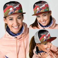 Aotearoa Toitu Te Tiriti Mesh Trucker Cap Waitangi-Honour The Treaty NZ Tuatara and Plants LT03 - Polynesian Pride