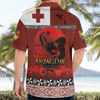 Tonga ANZAC Day Hawaiian Shirt Gallipoli Lest We Forget Ngatu Art Tribal LT03 - Polynesian Pride