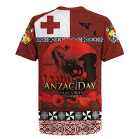 Tonga ANZAC Day Rugby Jersey Gallipoli Lest We Forget Ngatu Art Tribal
