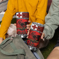 Tonga ANZAC Day Tumbler Cup Gallipoli Lest We Forget-Ngatu Art Tribal LT03 - Polynesian Pride