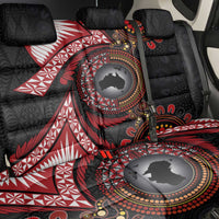 Tonga and Australia Together Back Car Seat Cover Ngatu Art Tribal Aboriginal Tattoo Pattern
